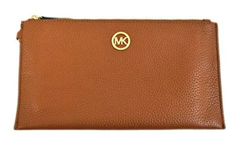 Michael Kors Fulton Large Zip Clutch Wristlet Wallet (Large, Acorn)